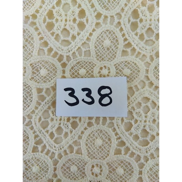 Fossil Evan Beautiful 100% Cotton Cream Lace Skirt Size 2 - Picture 10 of 10